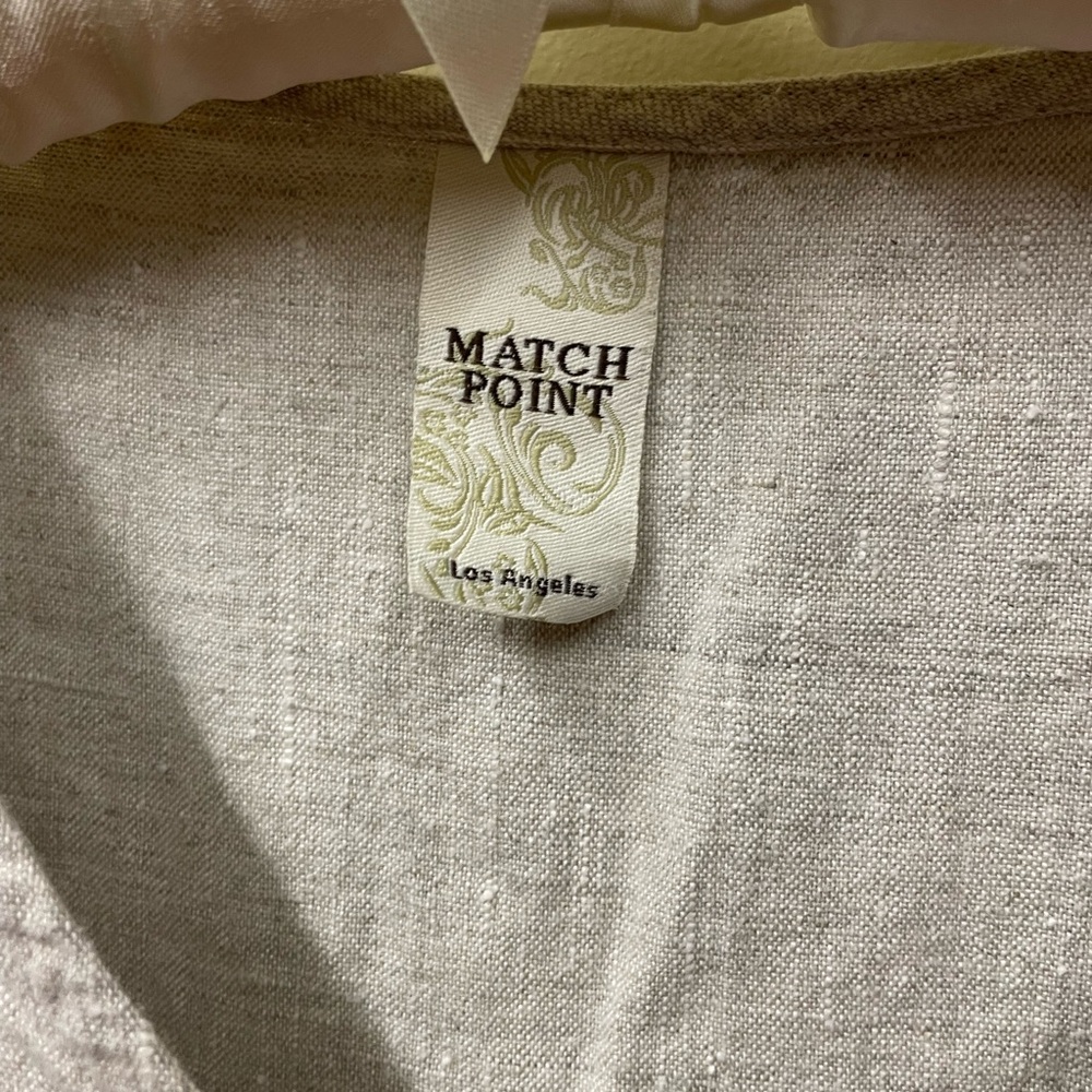 Match Point 100% Linen Top - Picture 2 of 10